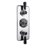 Bayswater Triple Concealed Valve with Black Indices