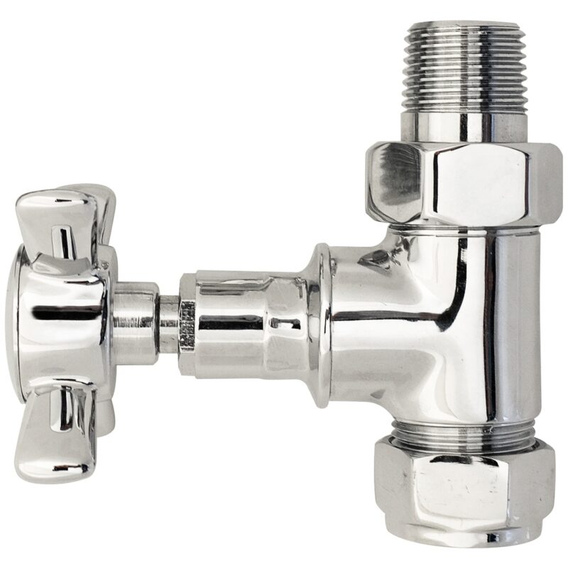 Bayswater Straight Victorian Crosshead Radiator Valves (Pair)