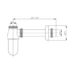 Bayswater Basin Bottle Trap with 190mm Extended Tube