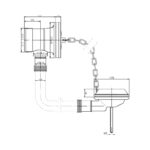 Bayswater Extended Retainer Bath Waste & Overflow
