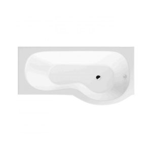 BC Designs SolidBlue P 1500mm Right Handed P Shape Shower Bath