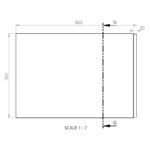 BC Designs 800mm x 560mm End Panel