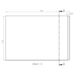 BC Designs 750mm x 520mm End Panel