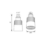 Bristan Swivel Showerhead with Vandal Resistant Screw Fixing