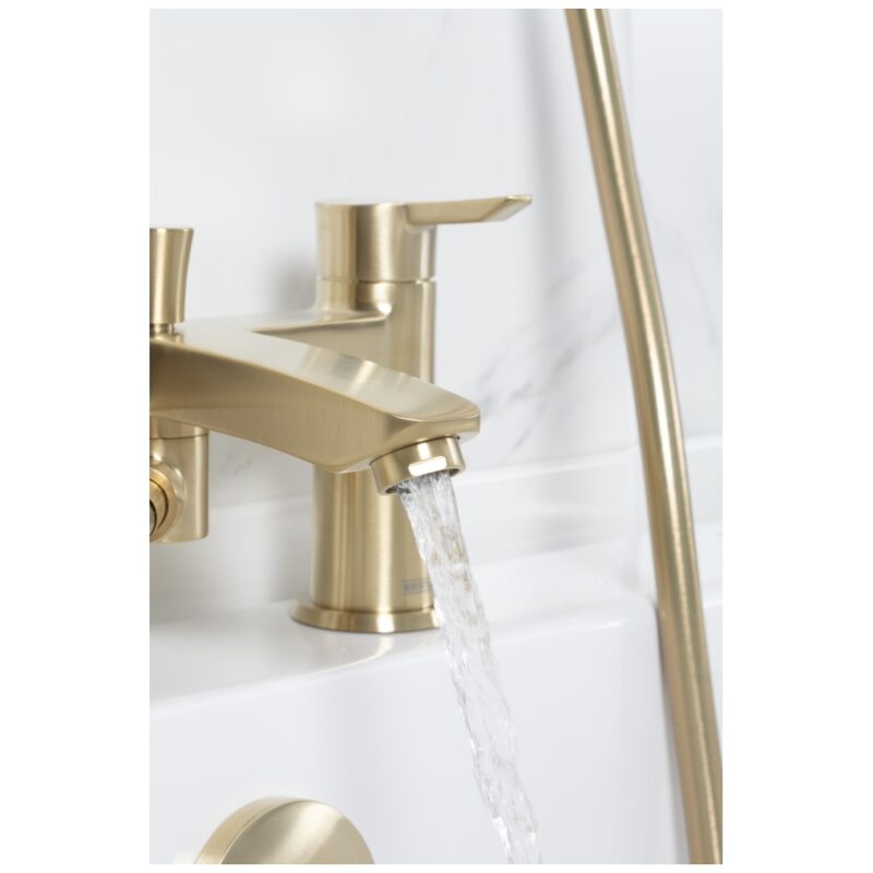 Bristan Apelo Bath Shower Mixer Tap Brushed Brass