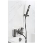 Bristan Apelo Bath Shower Mixer Tap Gun Metal Grey