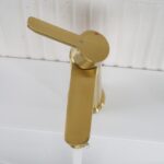 Bristan Apelo Eco Start Basin Mixer with Clicker Waste Brushed Brass
