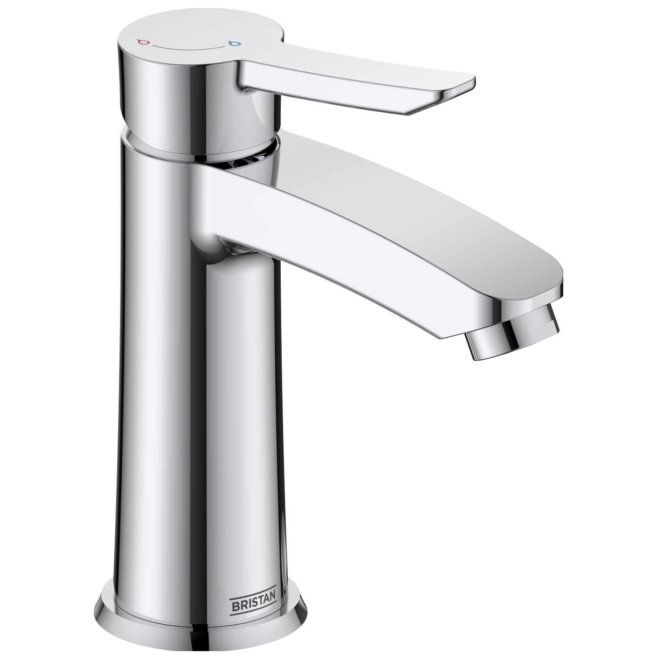Bristan Apelo Eco Start Basin Mixer with Clicker Waste Chrome