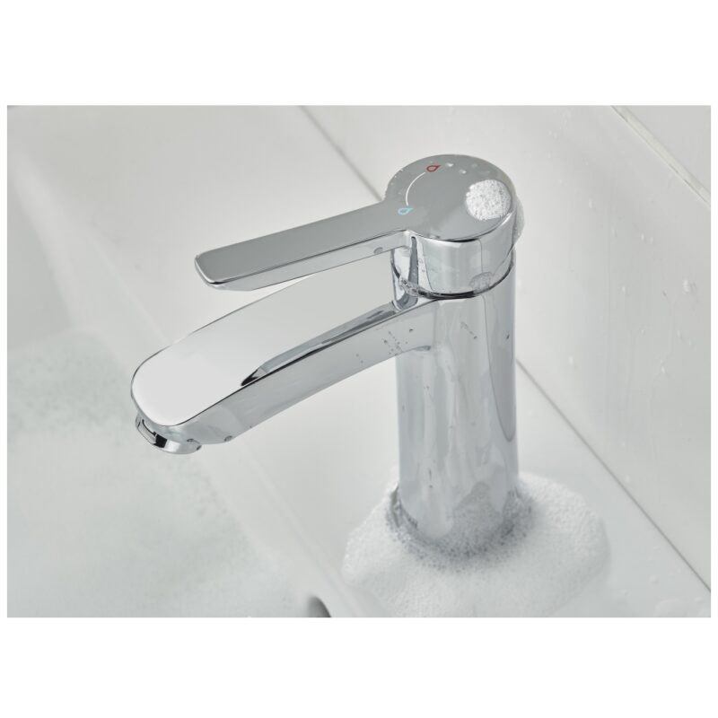 Bristan Apelo Eco Start Basin Mixer with Clicker Waste Chrome