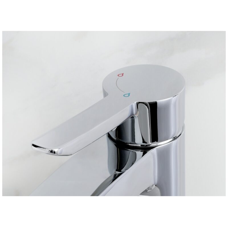 Bristan Apelo Eco Start Tall Basin Mixer with Clicker Waste Chrome