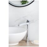 Bristan Apelo Eco Start Tall Basin Mixer with Clicker Waste Chrome