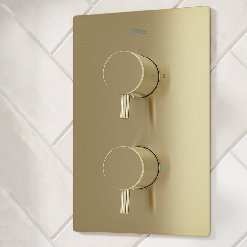 Bristan Apelo Concealed Dual Control Shower Pack Brushed Brass