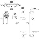 Bristan Artisan Thermostatic Bar Shower Valve with Adjustable Riser