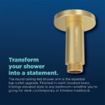 Bristan Ceiling Fed Round Shower Arm 75mm Brushed Brass