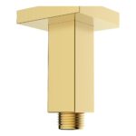 Bristan Ceiling Fed Square Shower Arm Brushed Brass