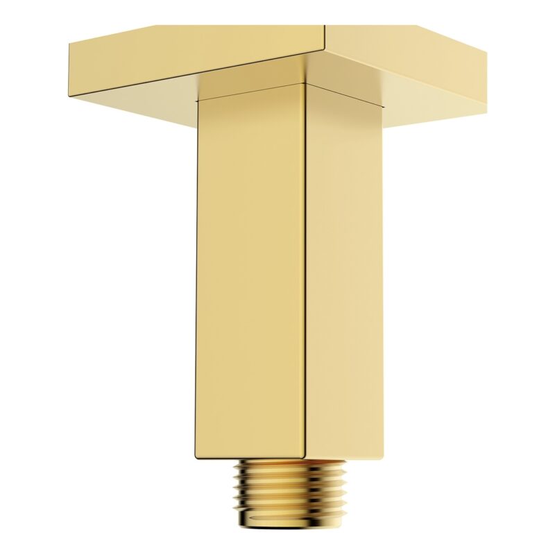 Bristan Ceiling Fed Square Shower Arm Brushed Brass
