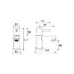 Bristan Blitz Basin Taps Chrome