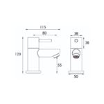 Bristan Blitz Bath Taps Chrome