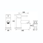 Bristan Blitz Basin Mixer Tap Chrome