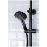 Bristan Buzz Bar Shower with Rigid Riser & Handset Black