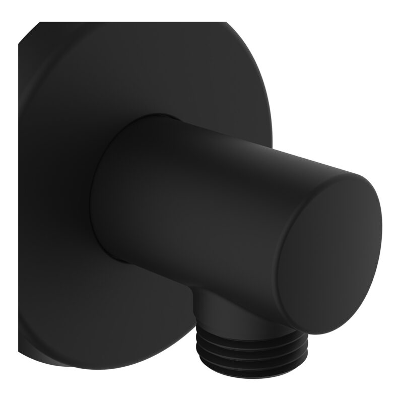 Bristan Contemporary Round Black Shower Wall Outlet
