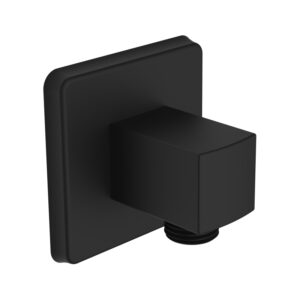 Bristan Contemporary Black Square Shower Wall Outlet
