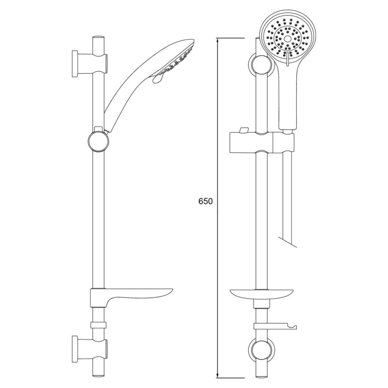 Bristan Shower Kit with Large 3 Function Handset