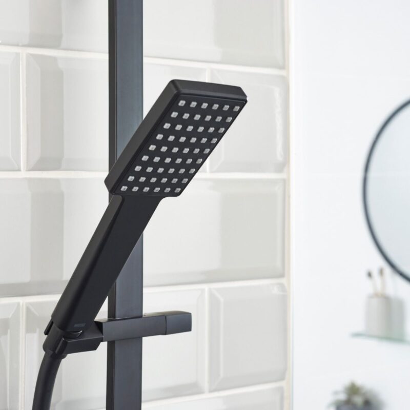 Bristan Cobalt Concealed Dual Control Shower Pack Black
