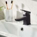 Bristan Cobalt Basin Mixer with Clicker Waste Black