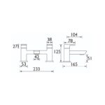 Bristan Cobalt Bath Filler Chrome