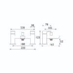Bristan Cobalt Bath Shower Mixer Chrome