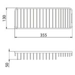 Bristan Medium Wall Fixed Wire Basket