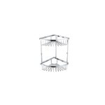 Bristan Two Tier Corner Fixed Wire Basket