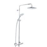 Bristan Carre Exposed Fixed Head Bar Shower with Diverter & Kit