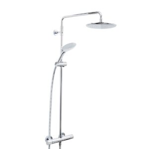 Bristan Carre Exposed Fixed Head Bar Shower with Diverter & Kit