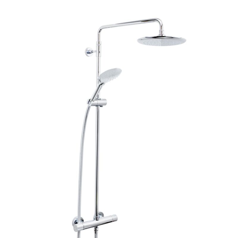 Bristan Carre Exposed Fixed Head Bar Shower with Diverter & Kit Bristan Carre Exposed Fixed Head Bar Shower with Diverter & Kit