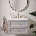 Bristan Cruzar Brushed Brass 3 Hole Basin Mixer