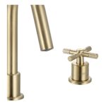 Bristan Cruzar Brushed Brass 3 Hole Basin Mixer