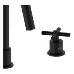Bristan Cruzar Black 3 Hole Basin Mixer