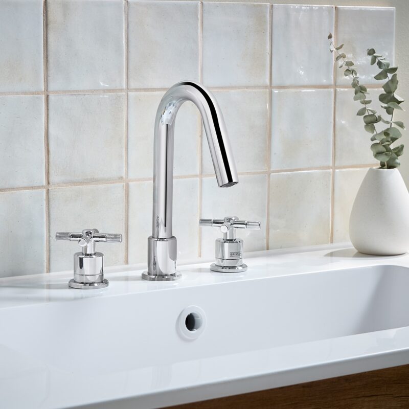 Bristan Cruzar Chrome 3 Hole Basin Mixer