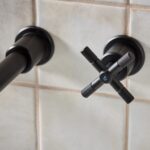 Bristan Cruzar 3 Hole Wall Basin Mixer Black