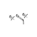 Bristan Cruzar 3 Hole Wall Basin Mixer Chrome