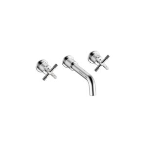 Bristan Cruzar 3 Hole Wall Basin Mixer Chrome