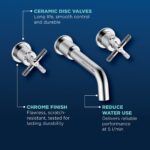 Bristan Cruzar 3 Hole Wall Basin Mixer Chrome
