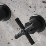 Bristan Cruzar 3 Hole Wall Bath Filler Tap Black