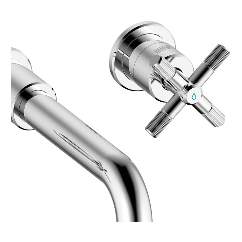 Bristan Cruzar 3 Hole Wall Bath Filler Tap Chrome