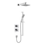 Bristan Cruzar Concealed Shower with Fixed Head & Flexible Riser Chrome