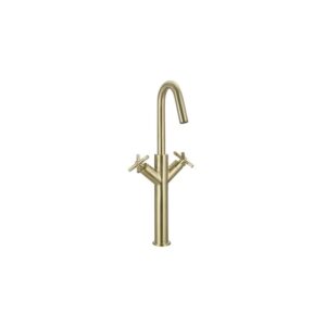 Bristan Cruzar Tall Basin Mixer Tap Brushed Brass