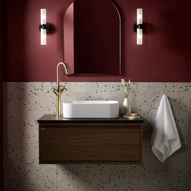 Bristan Cruzar Tall Basin Mixer Tap Brushed Brass