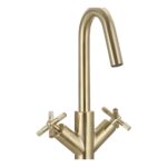 Bristan Cruzar Tall Basin Mixer Tap Brushed Brass